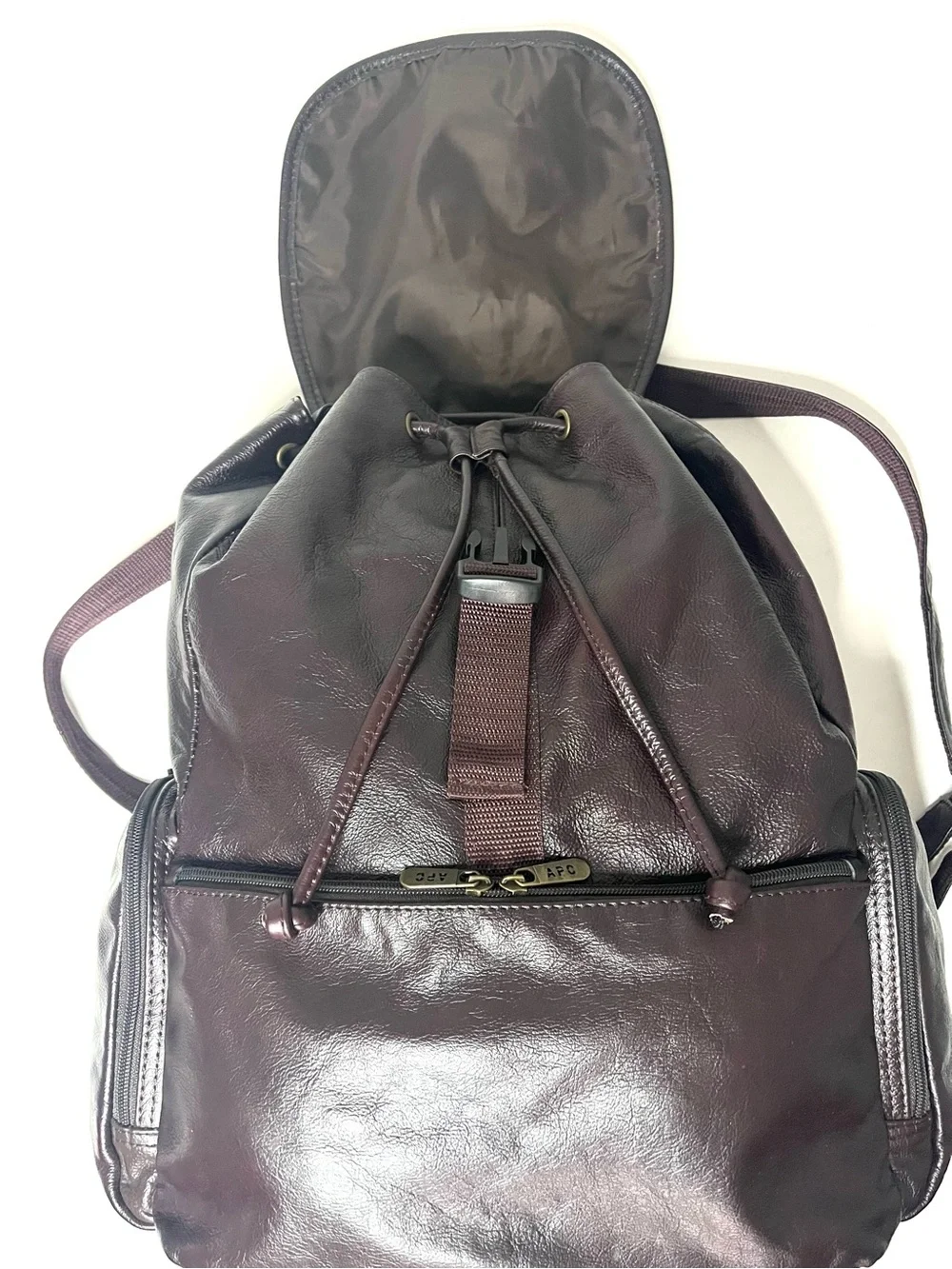 Amerileather Jumbo Dark Brown Leather Backpack - Unisex